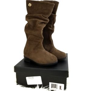 Tahari Askot Brown Rouched Boots Toddler Girl 5
